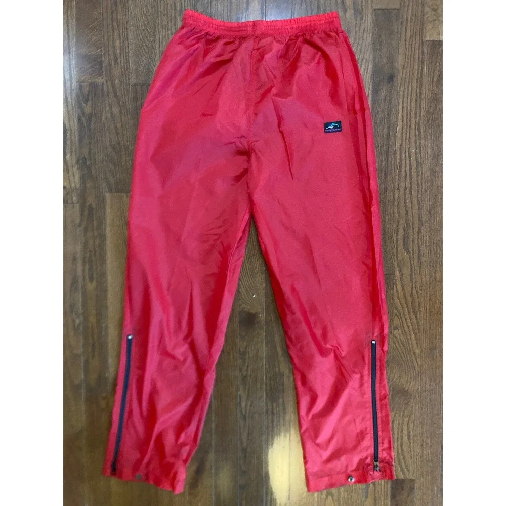 Vintage‎ Helly Hansen Red Nylon Outer Shell Pants S Pull On Ski